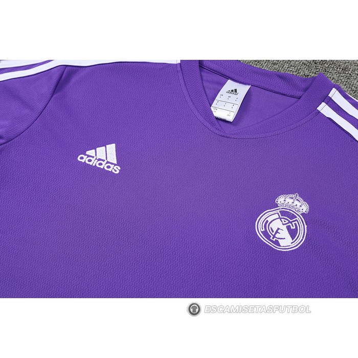 Chandal del Real Madrid Manga Corta 22-23 Purpura - Pantalon Corto